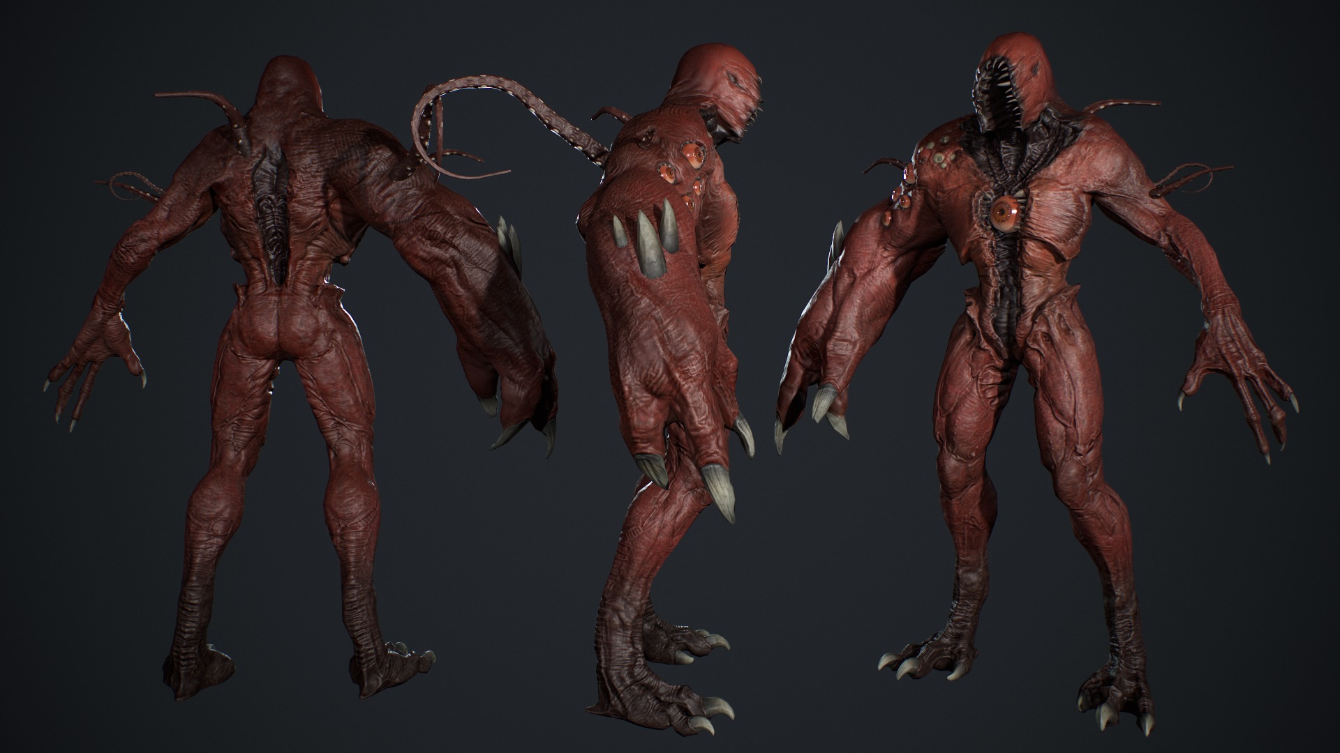 Monster Boss Low-poly 3D model_9