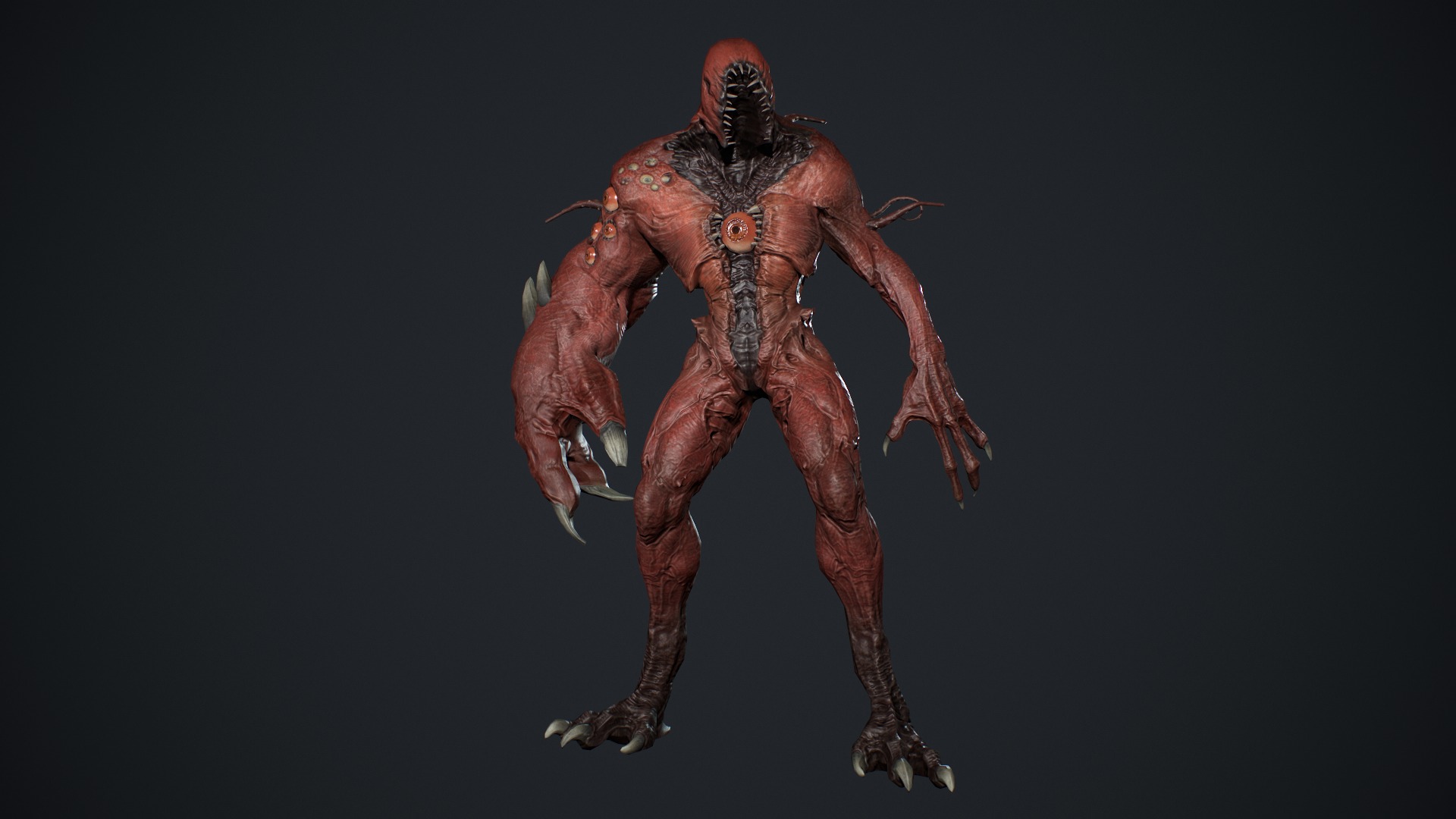Monster Boss Low-poly 3D model_14