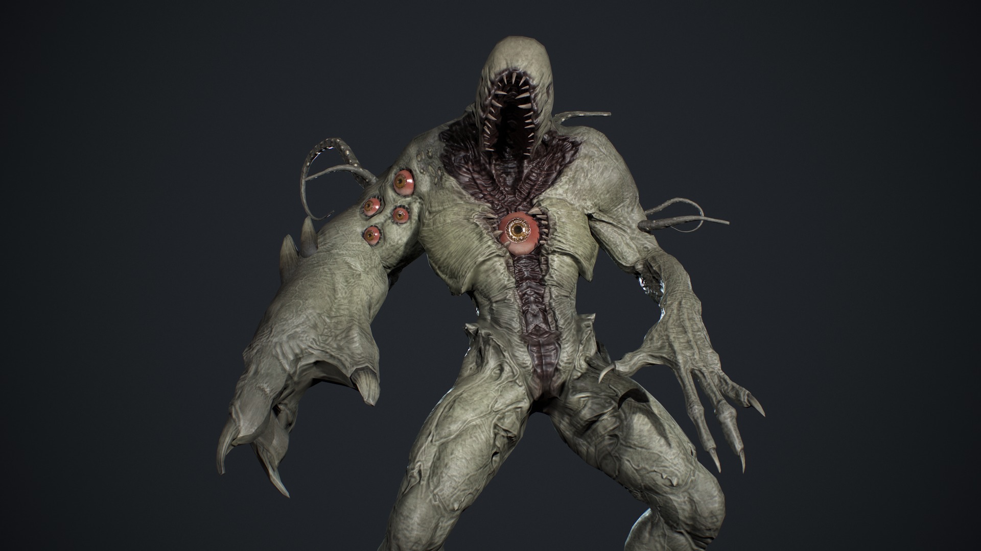 Monster Boss Low-poly 3D model_17