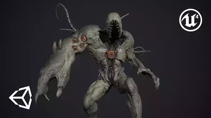 Monster Boss Low-poly 3D model