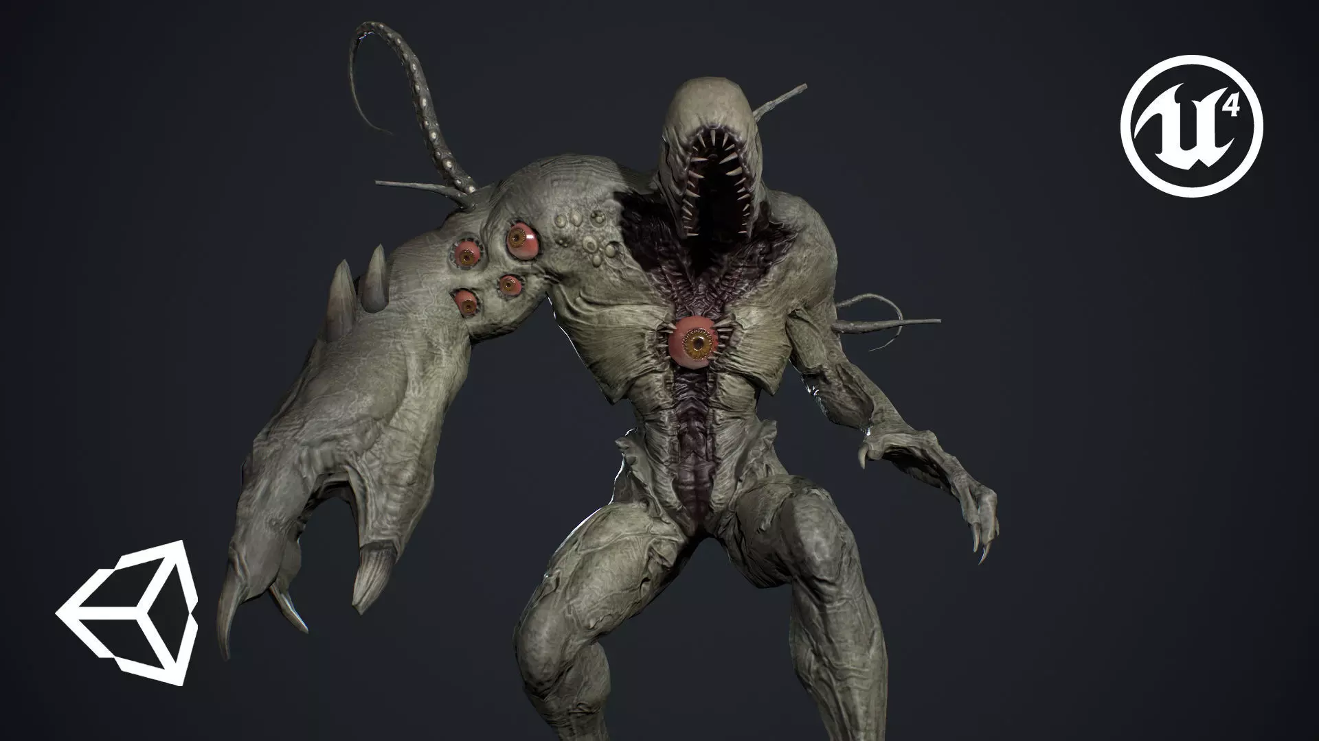 Monster Boss Low-poly 3D model_0