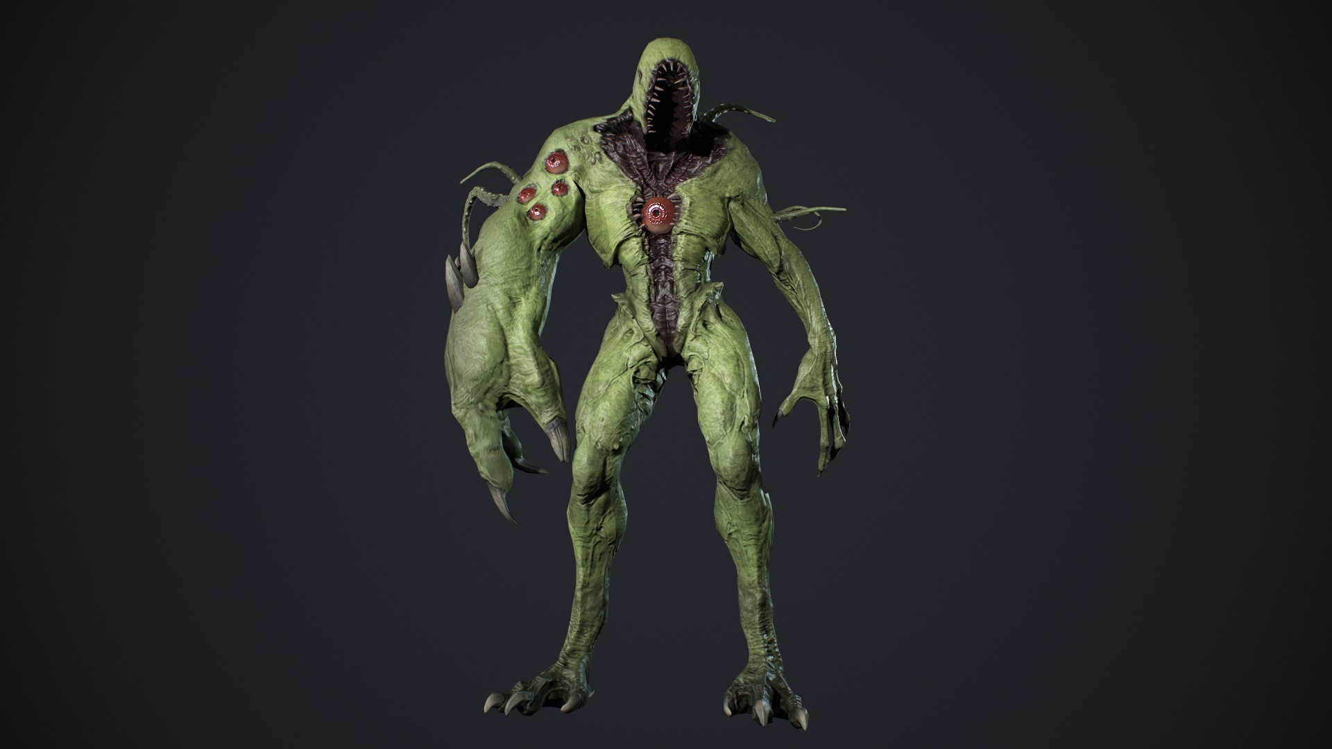 Monster Boss Low-poly 3D model_12