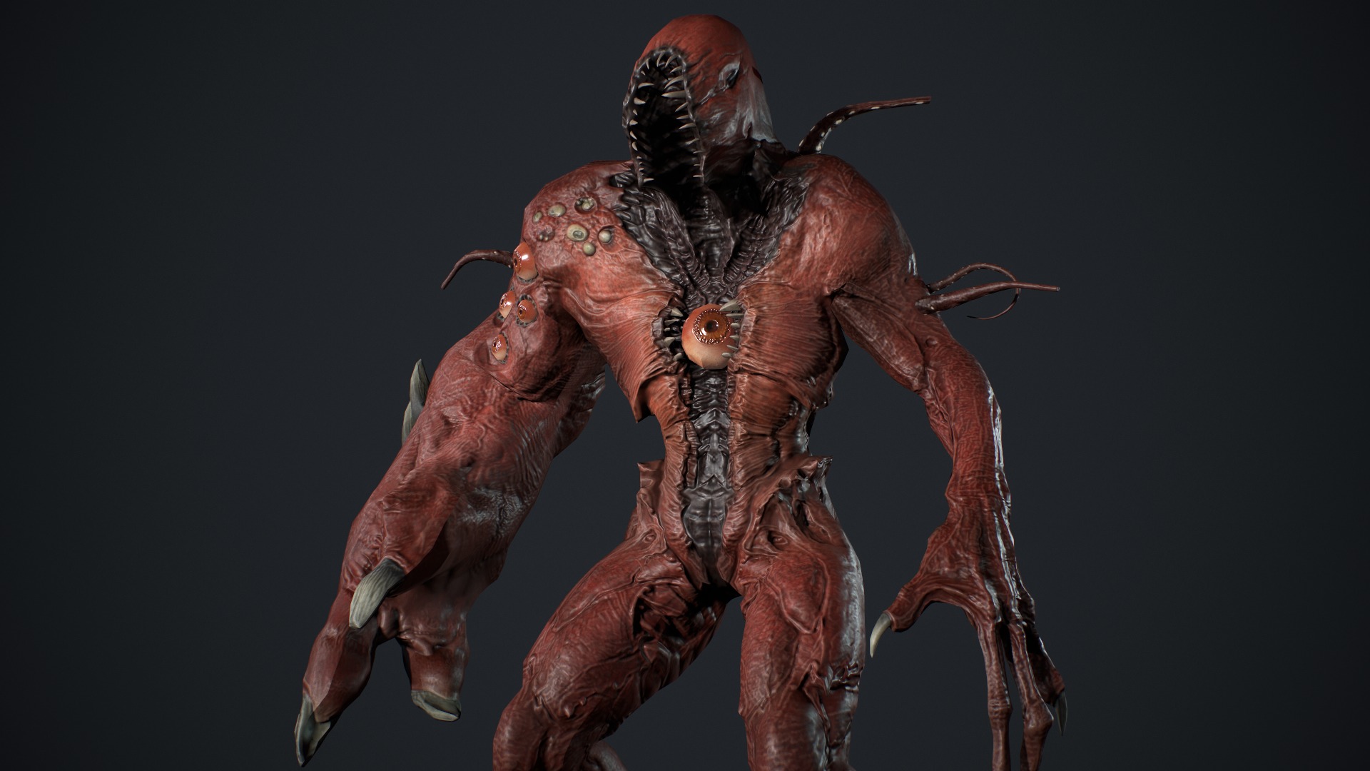 Monster Boss Low-poly 3D model_16