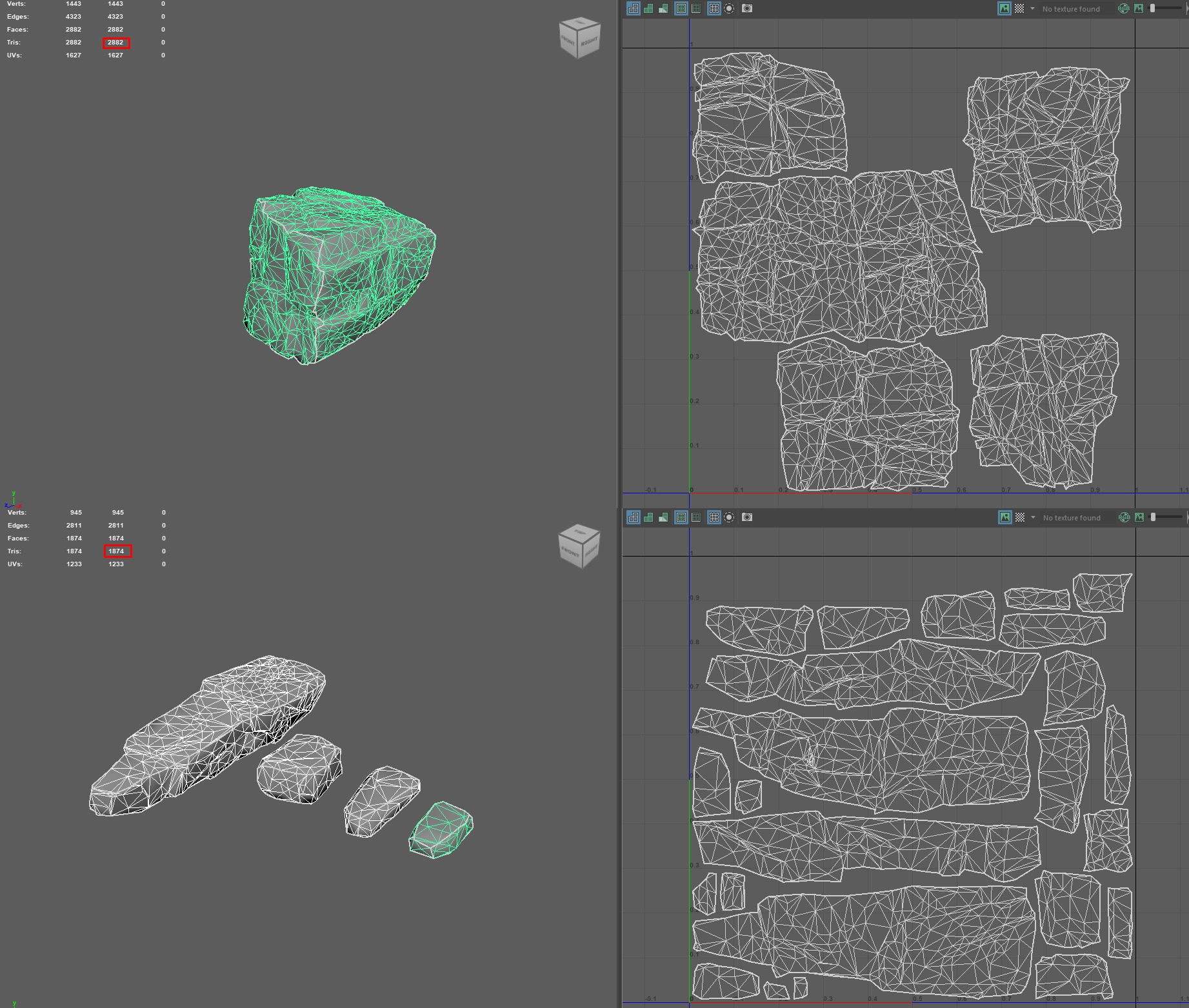 Modular rocks 3D model_5