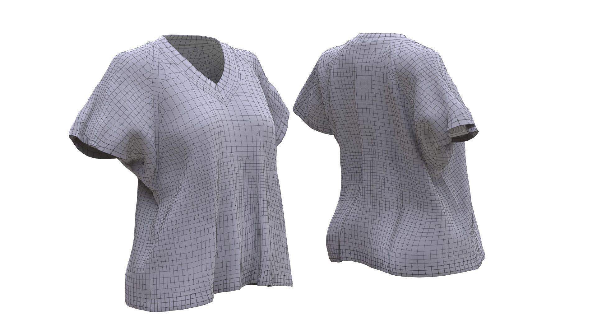 Tshirt 116 - All MH Bodies - UE5 Skeletons - Rigged Low-poly 3D model_9