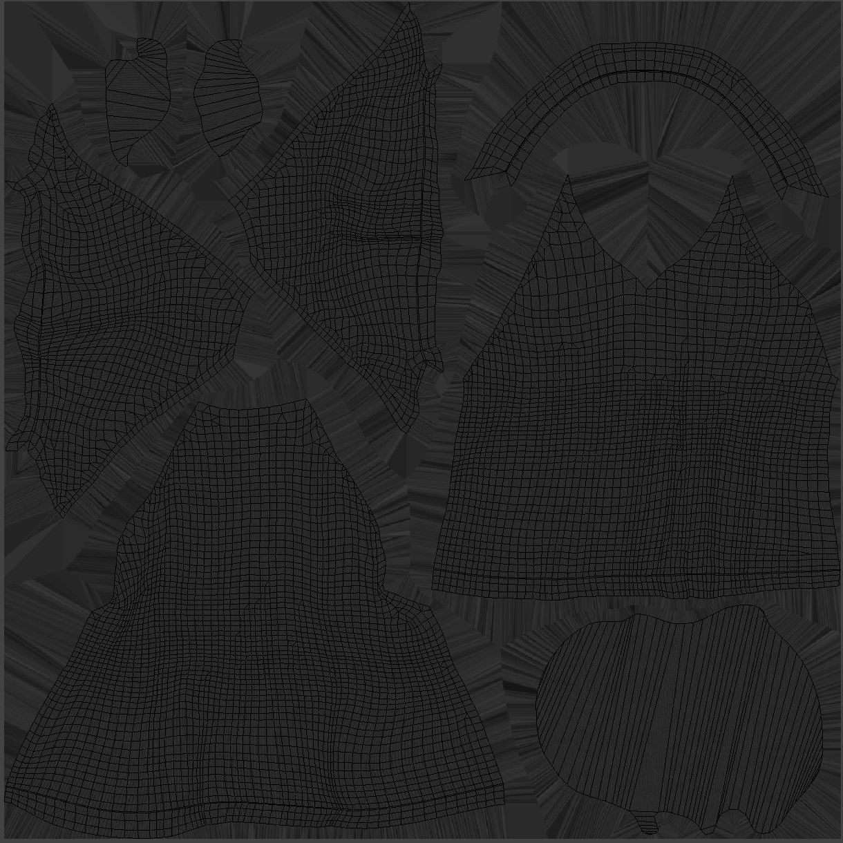 Tshirt 116 - All MH Bodies - UE5 Skeletons - Rigged Low-poly 3D model_10