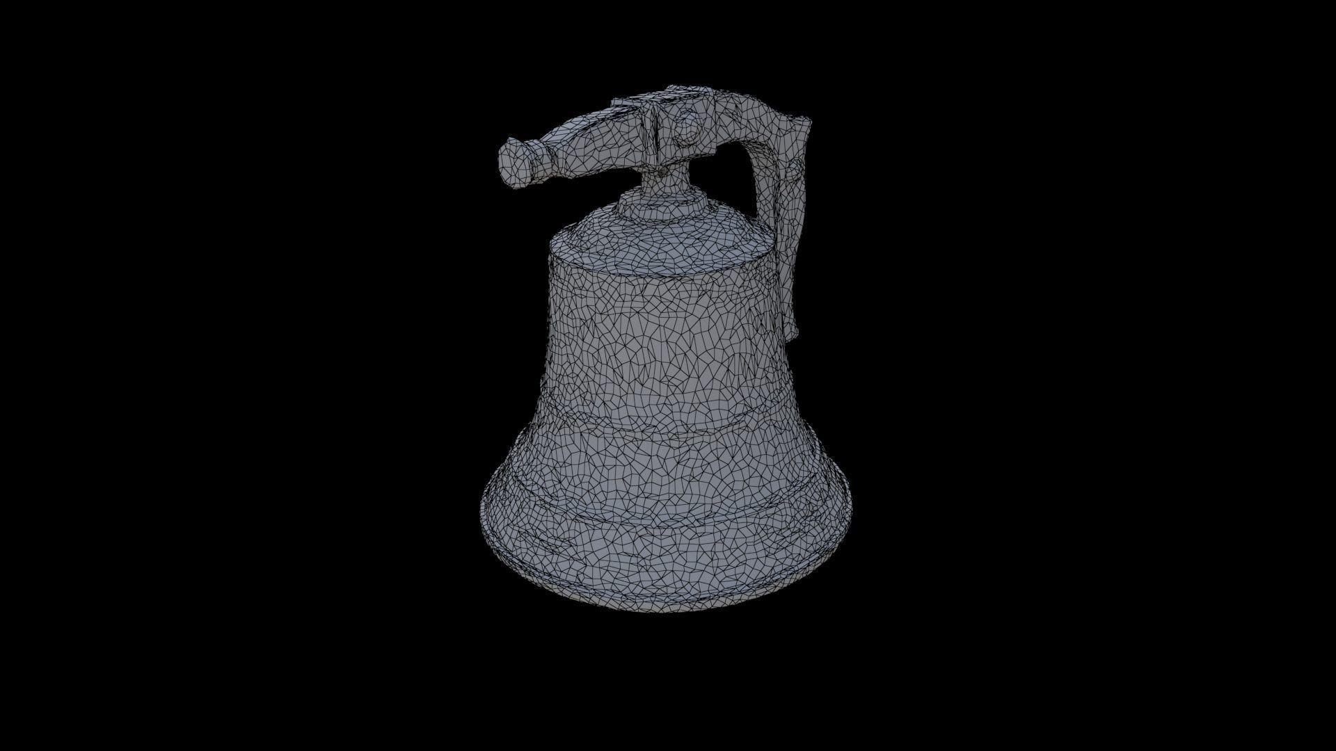 Bronze Church Bell 3D model_5