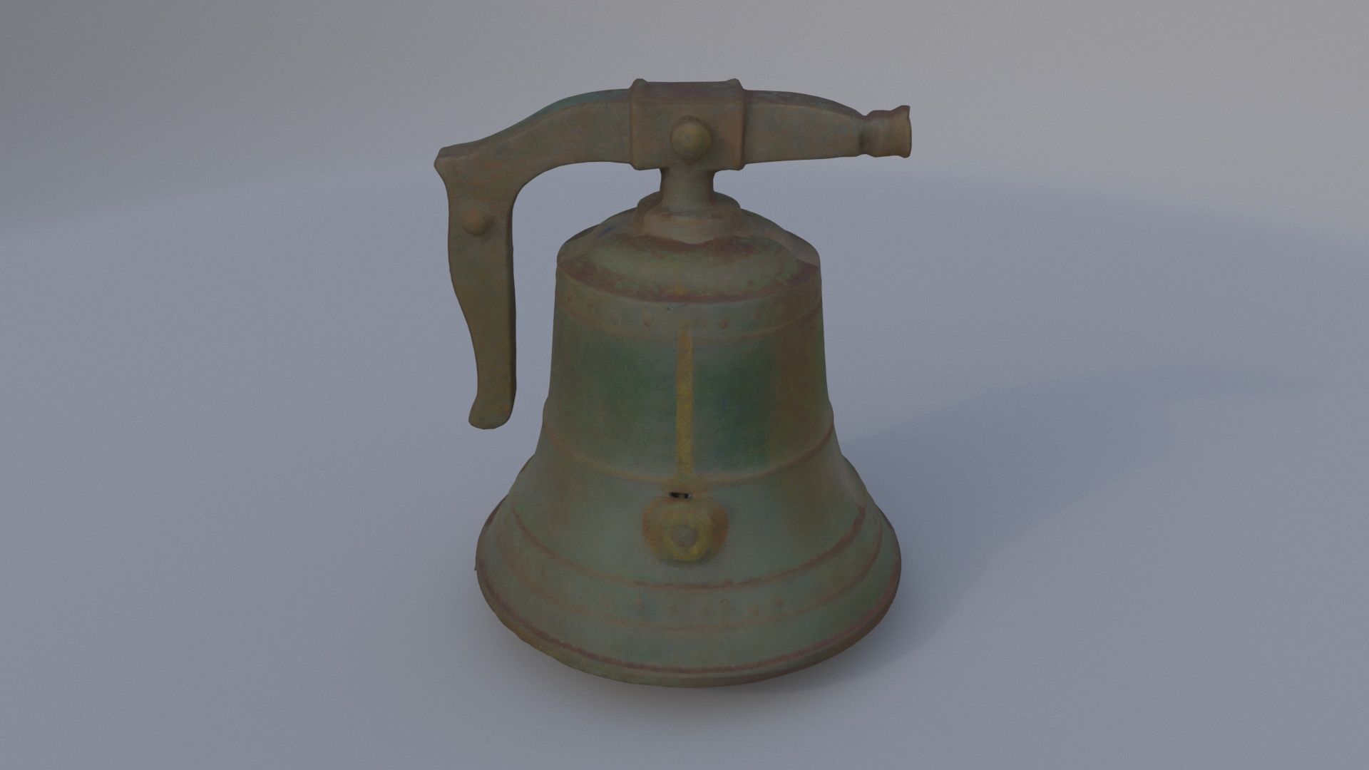 Bronze Church Bell 3D model_4