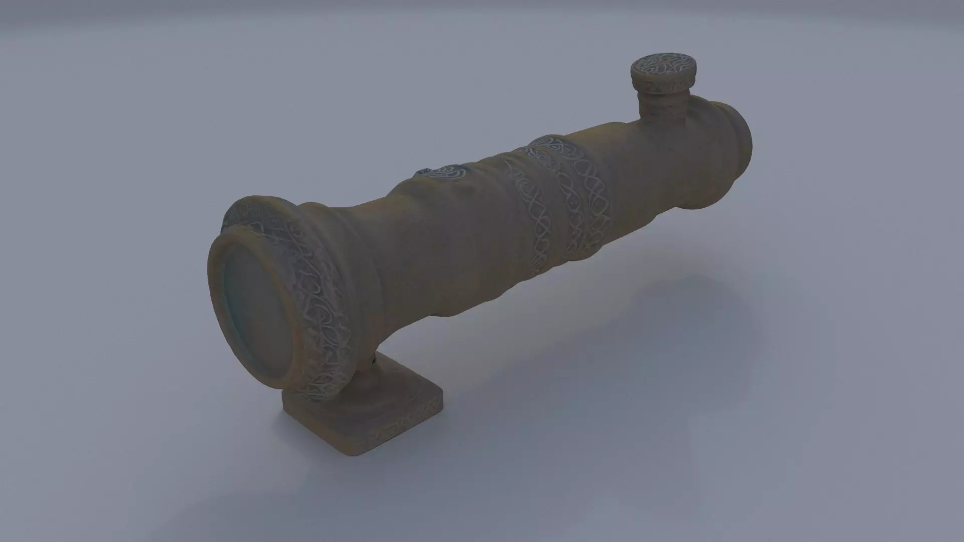 Bronze Spyglass 3D model_0