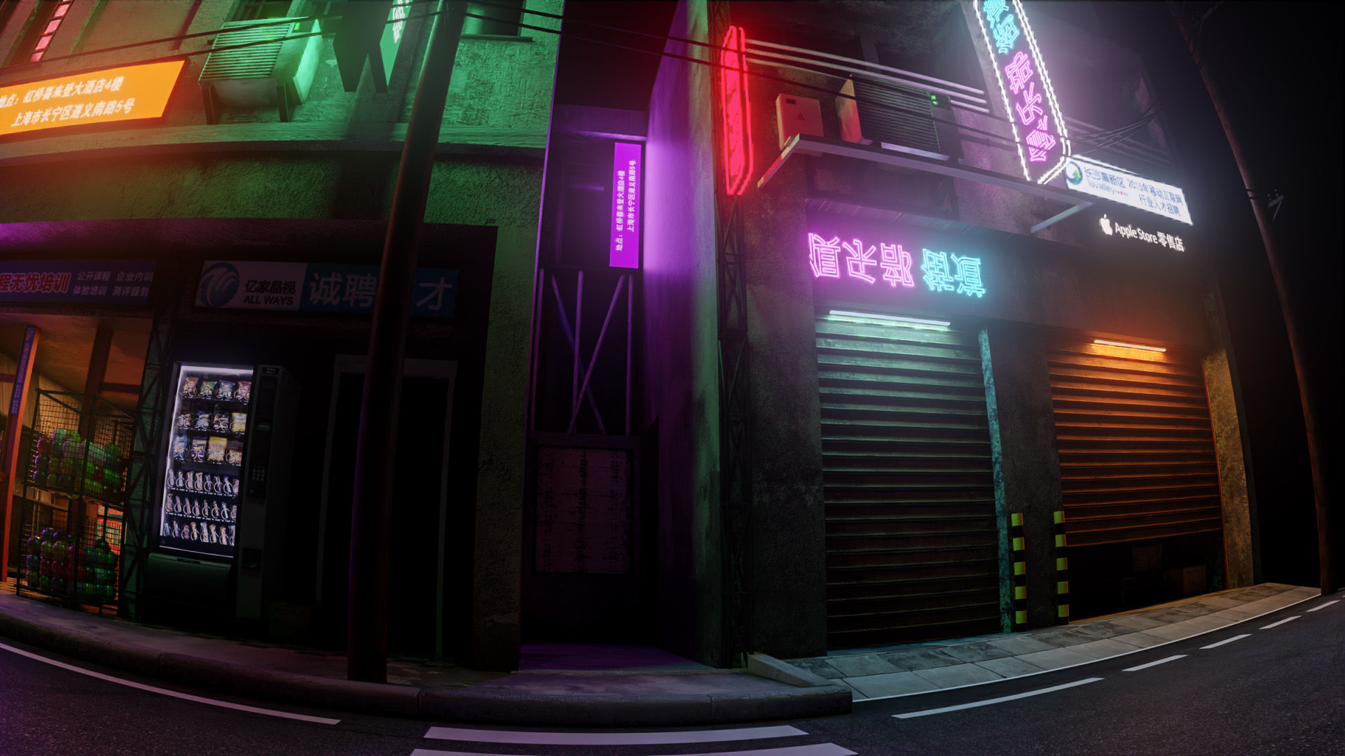 Japanese Street 3D model_4