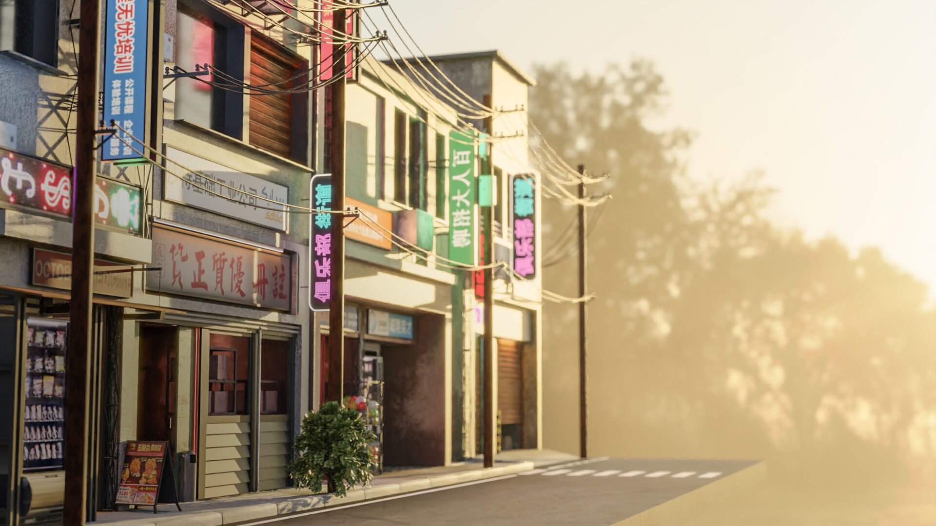 Japanese Street 3D model_1
