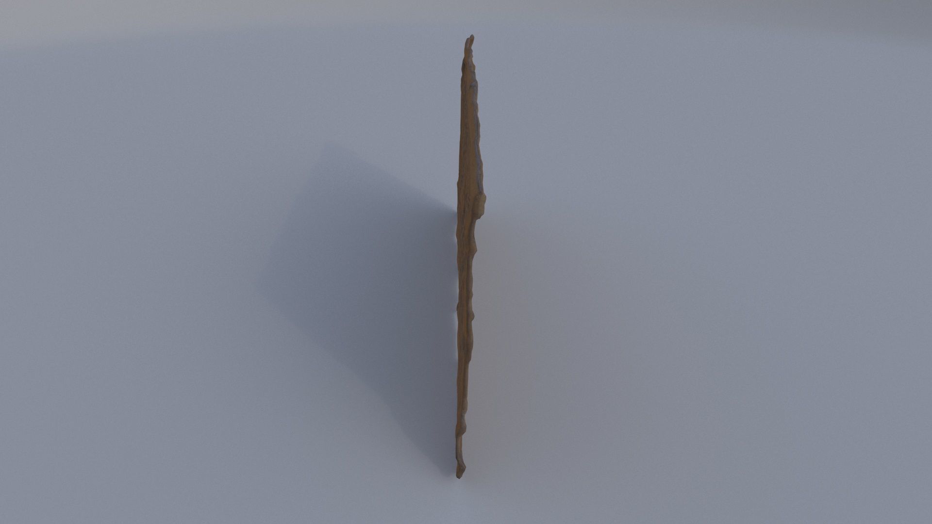 Carved Oak Wall Panel 3D model_2