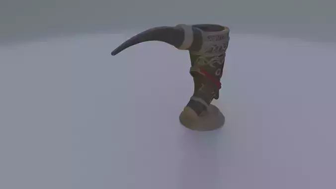 Ceremonial Drinking Horn 3D model