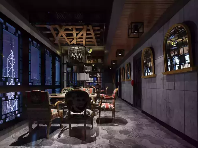 restaurant interior scenes