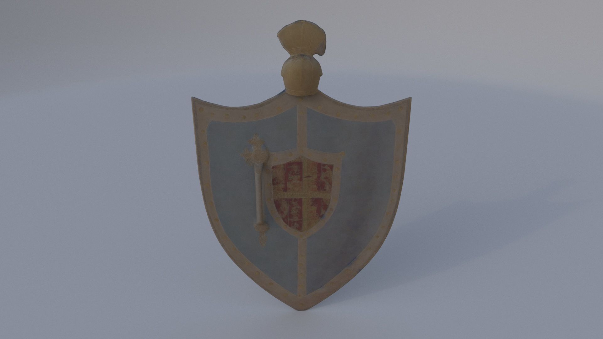 Crested Family Shield 3D model_4