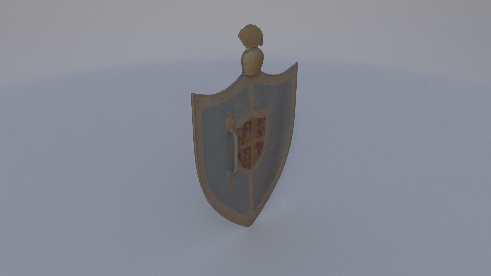 Crested Family Shield 3D model_3