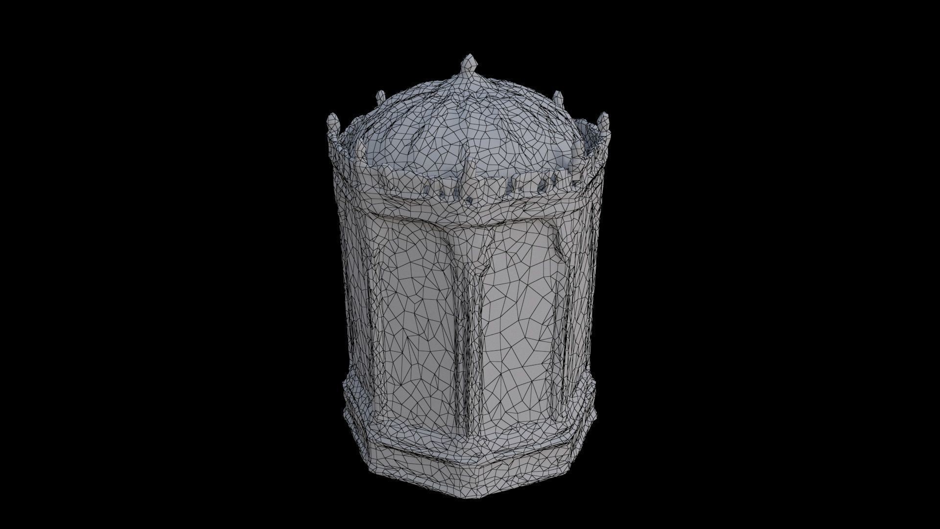Crown Jewel Display Case 3D model_7