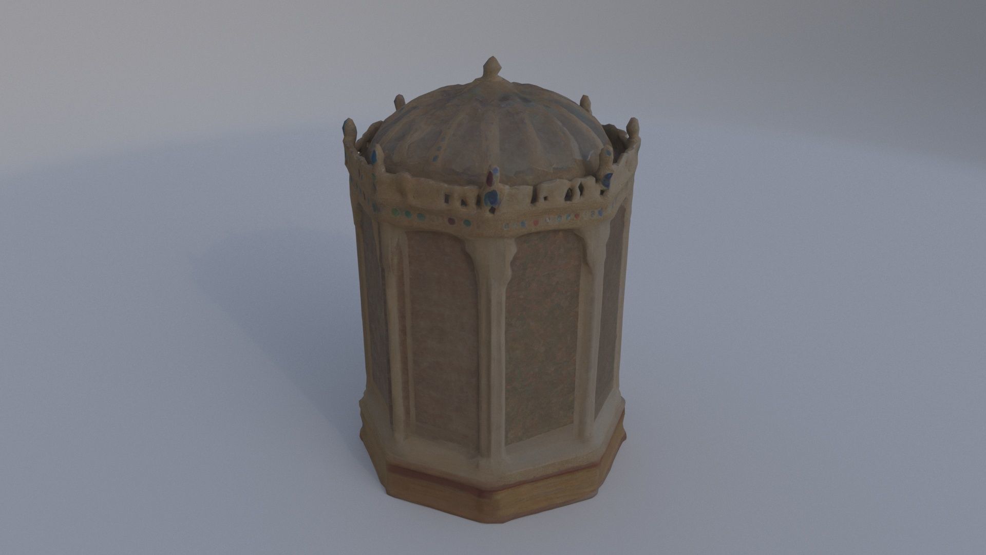 Crown Jewel Display Case 3D model_2