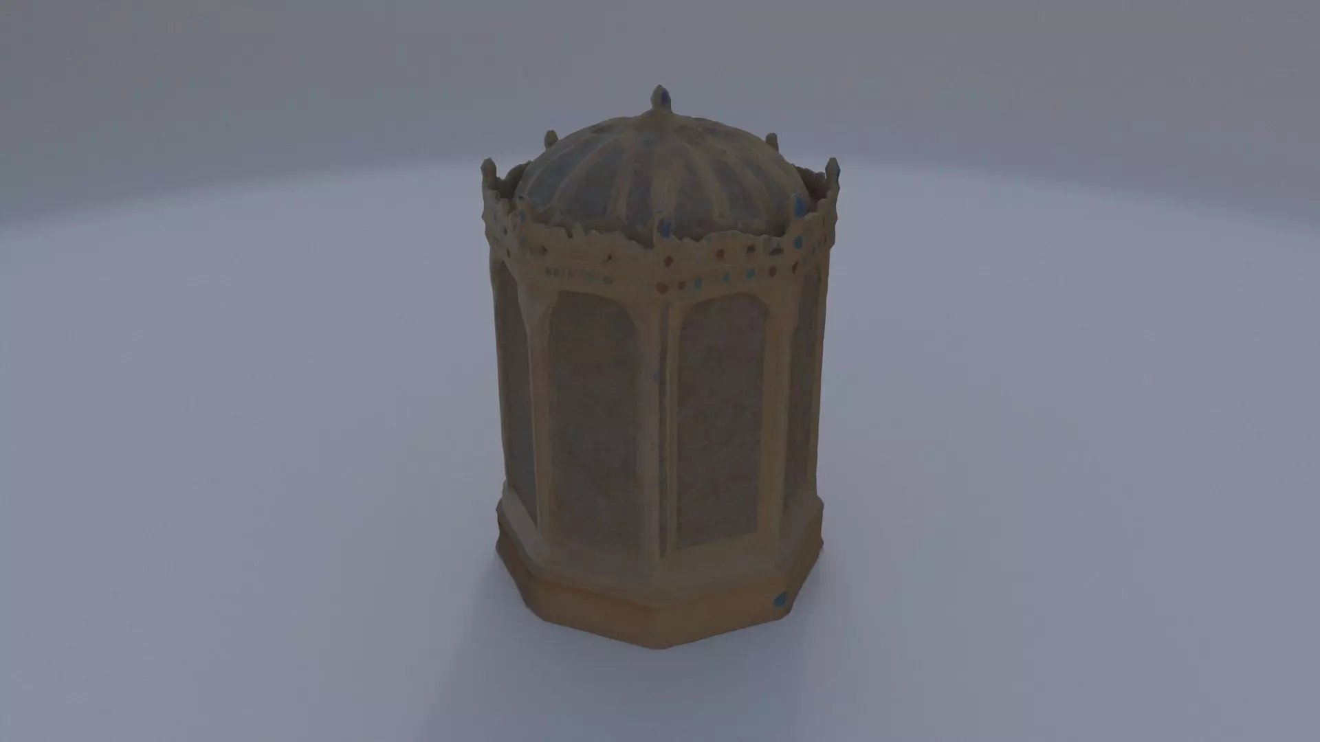 Crown Jewel Display Case 3D model_0