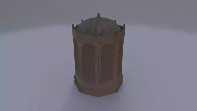 Crown Jewel Display Case 3D model
