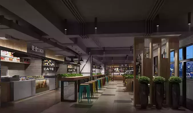 restaurant interior scenes