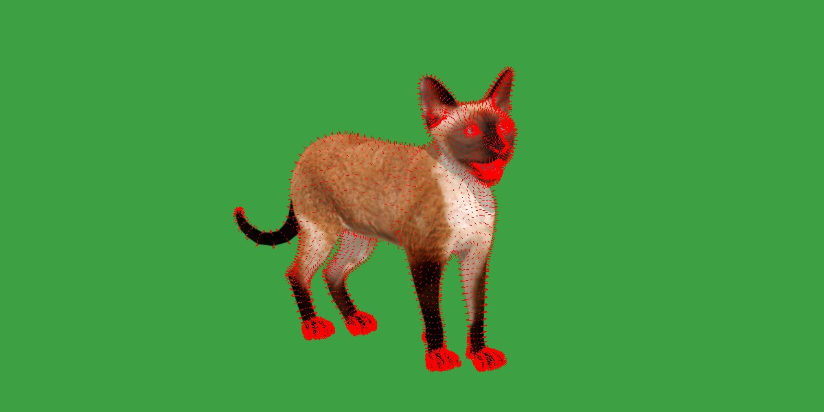 Devon Rex Cat Low-poly 3D model_17