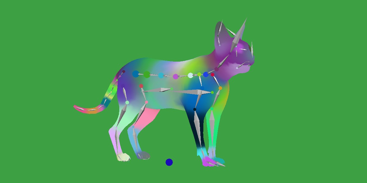 Devon Rex Cat Low-poly 3D model_24