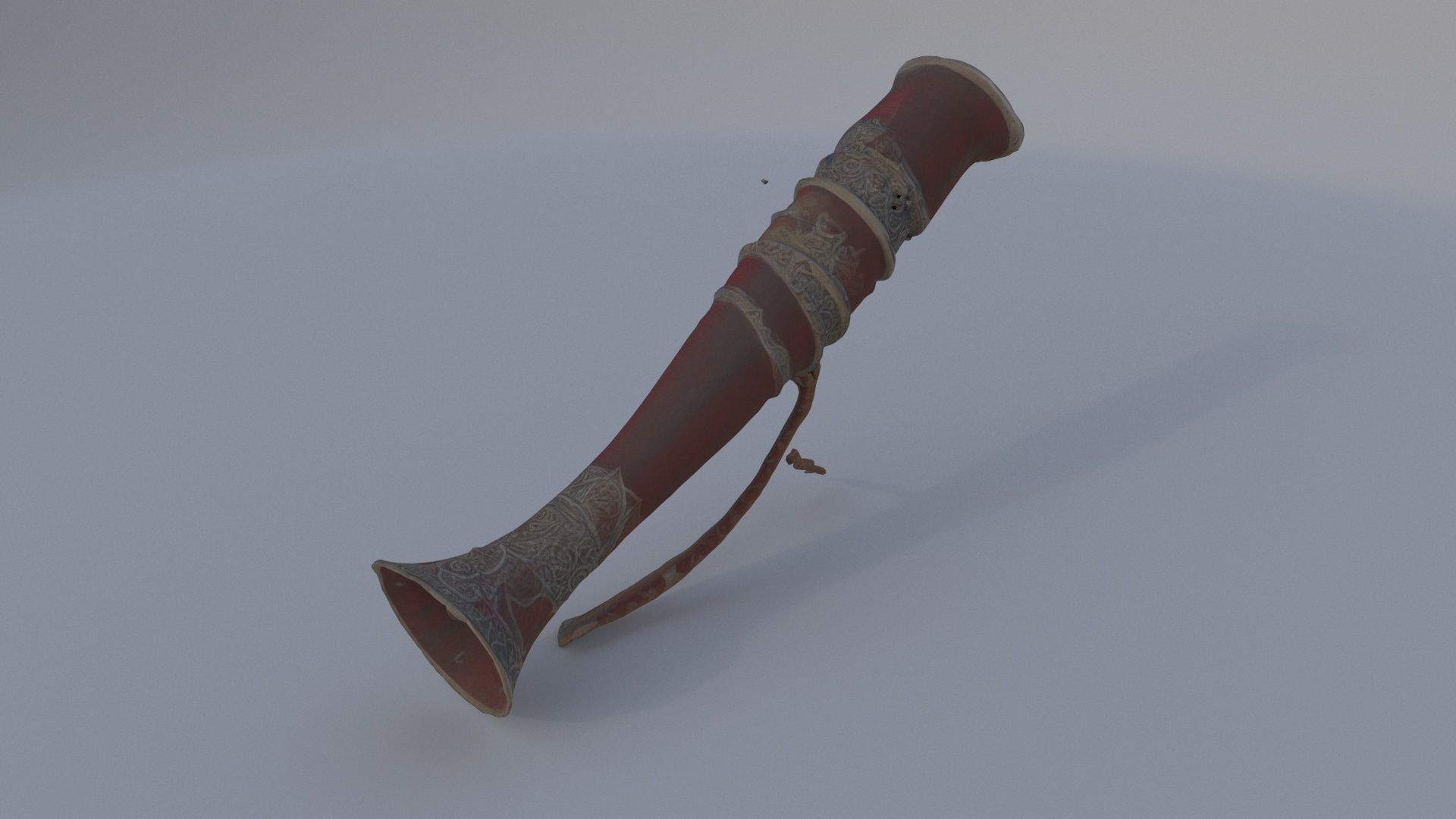 Decorative War Horn 3D model_4