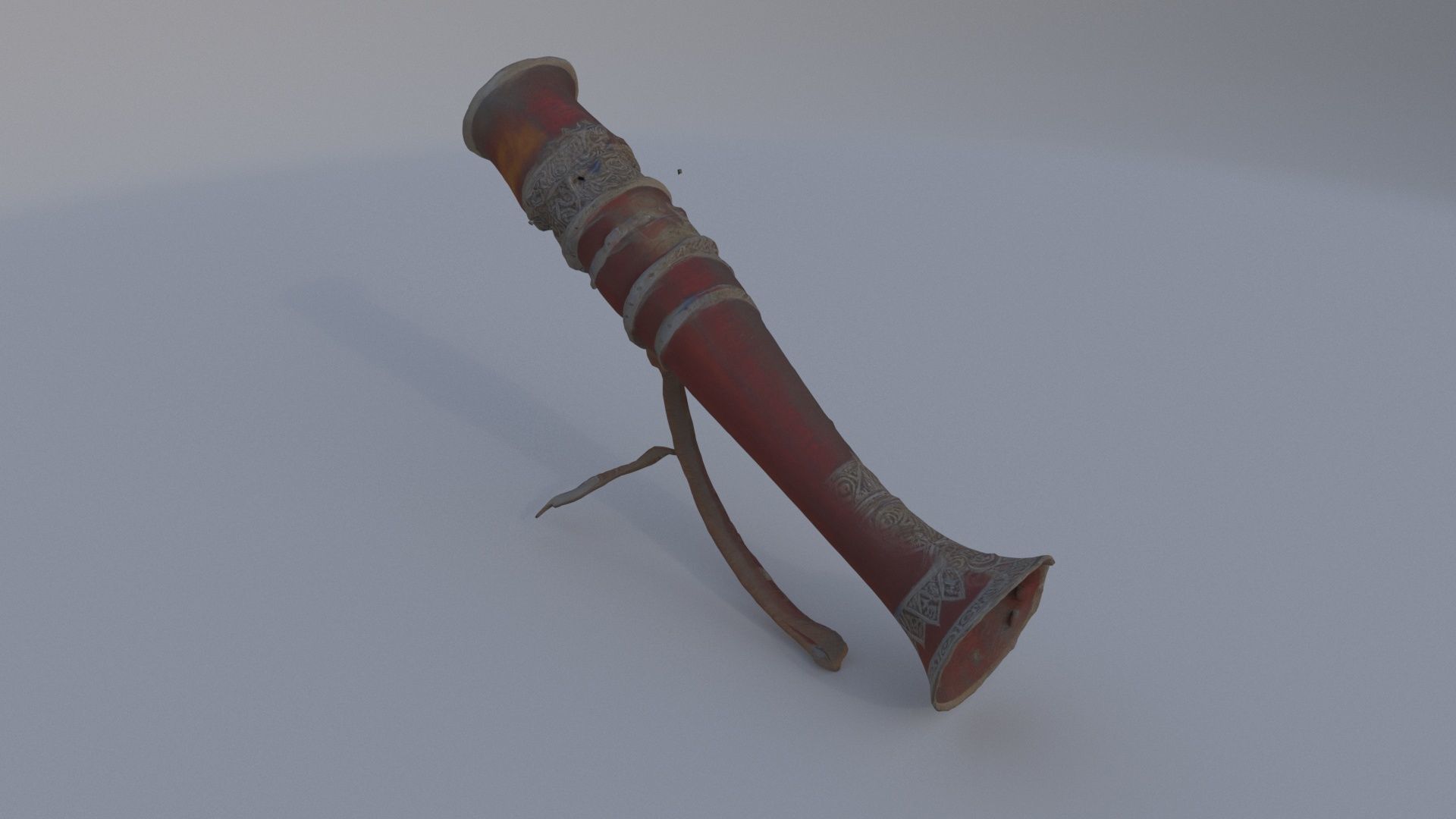 Decorative War Horn 3D model_2