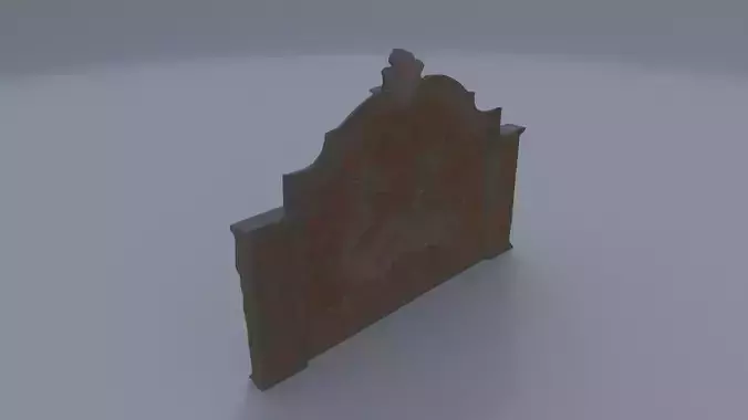 Dragon-Embossed Fireplace Screen 3D model