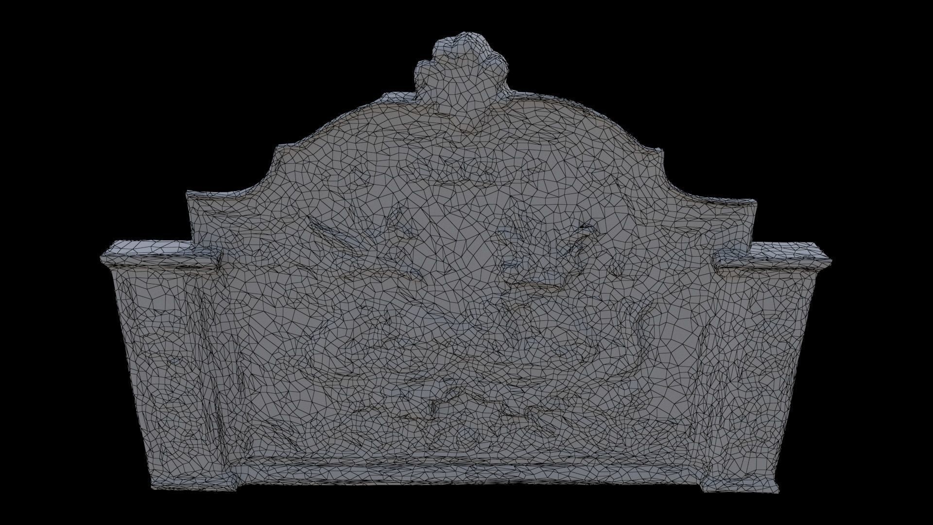 Dragon-Embossed Fireplace Screen 3D model_6