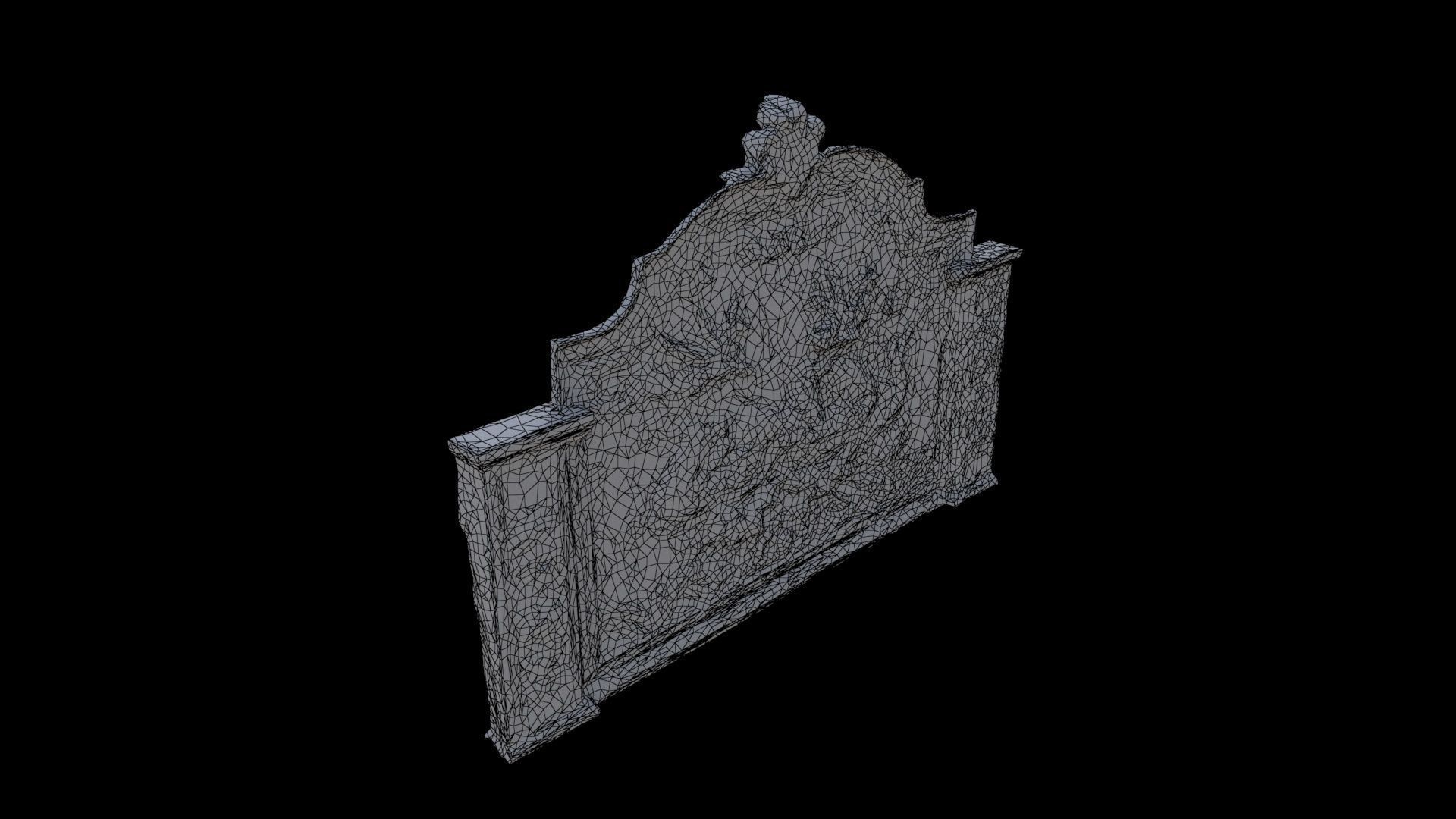 Dragon-Embossed Fireplace Screen 3D model_5