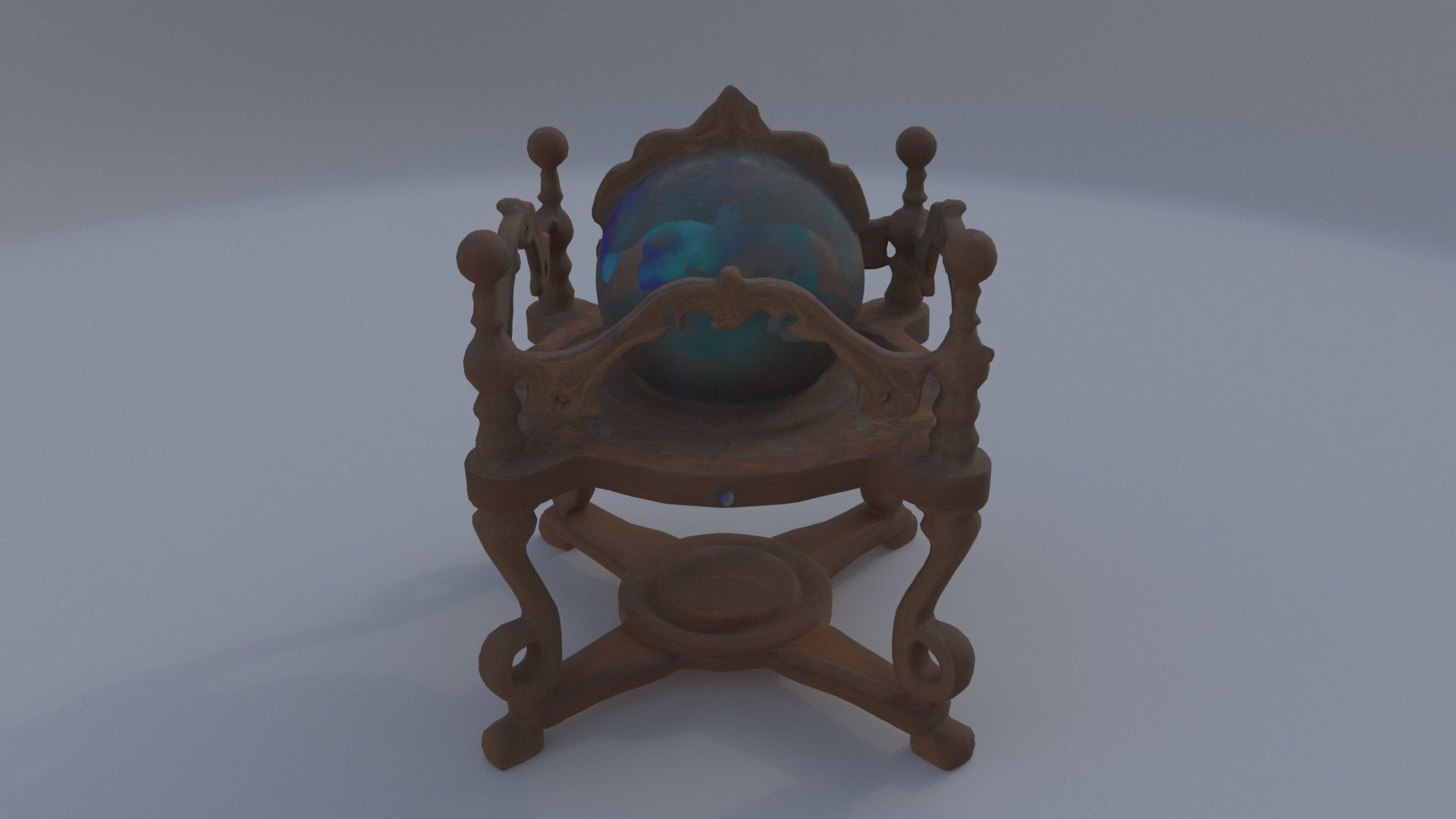 Enchanted Orb Stand 3D model_1