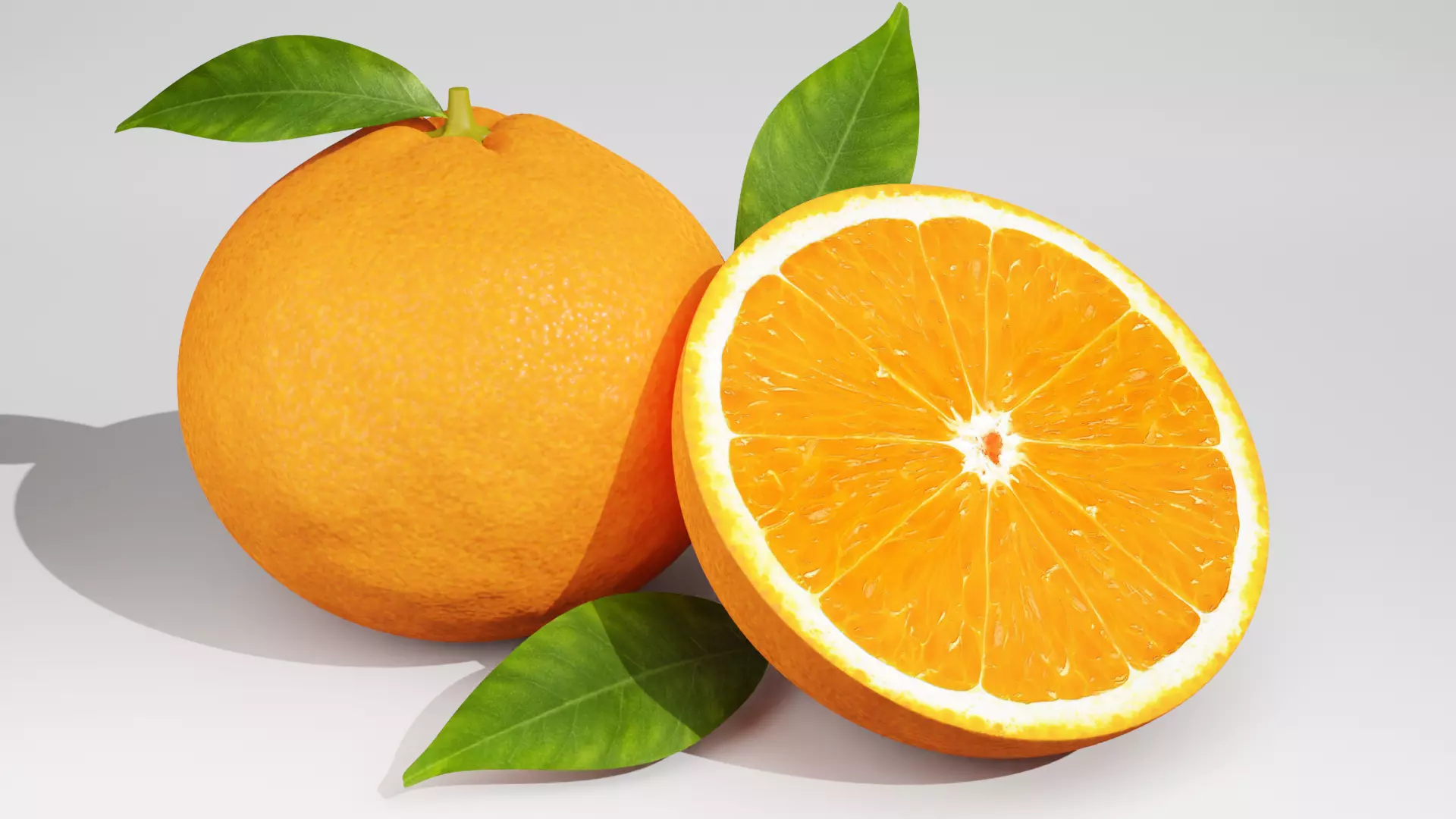 3D Model Orange Fruit 3D model