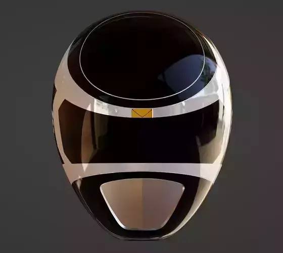 Power Rangers In Space Black Ranger Helmet 3D print model