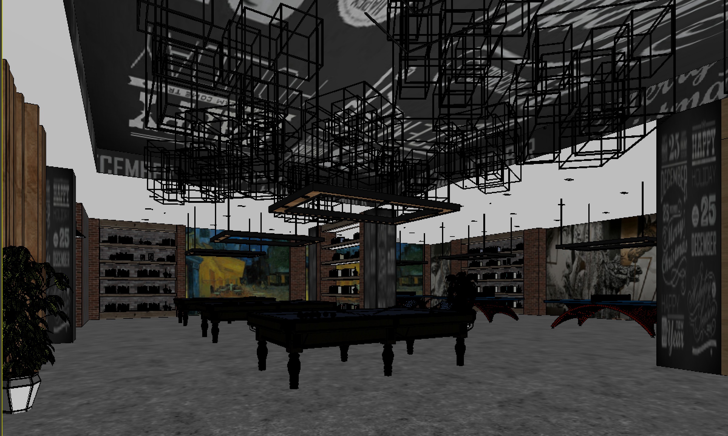 Billiard Room  3D model_2