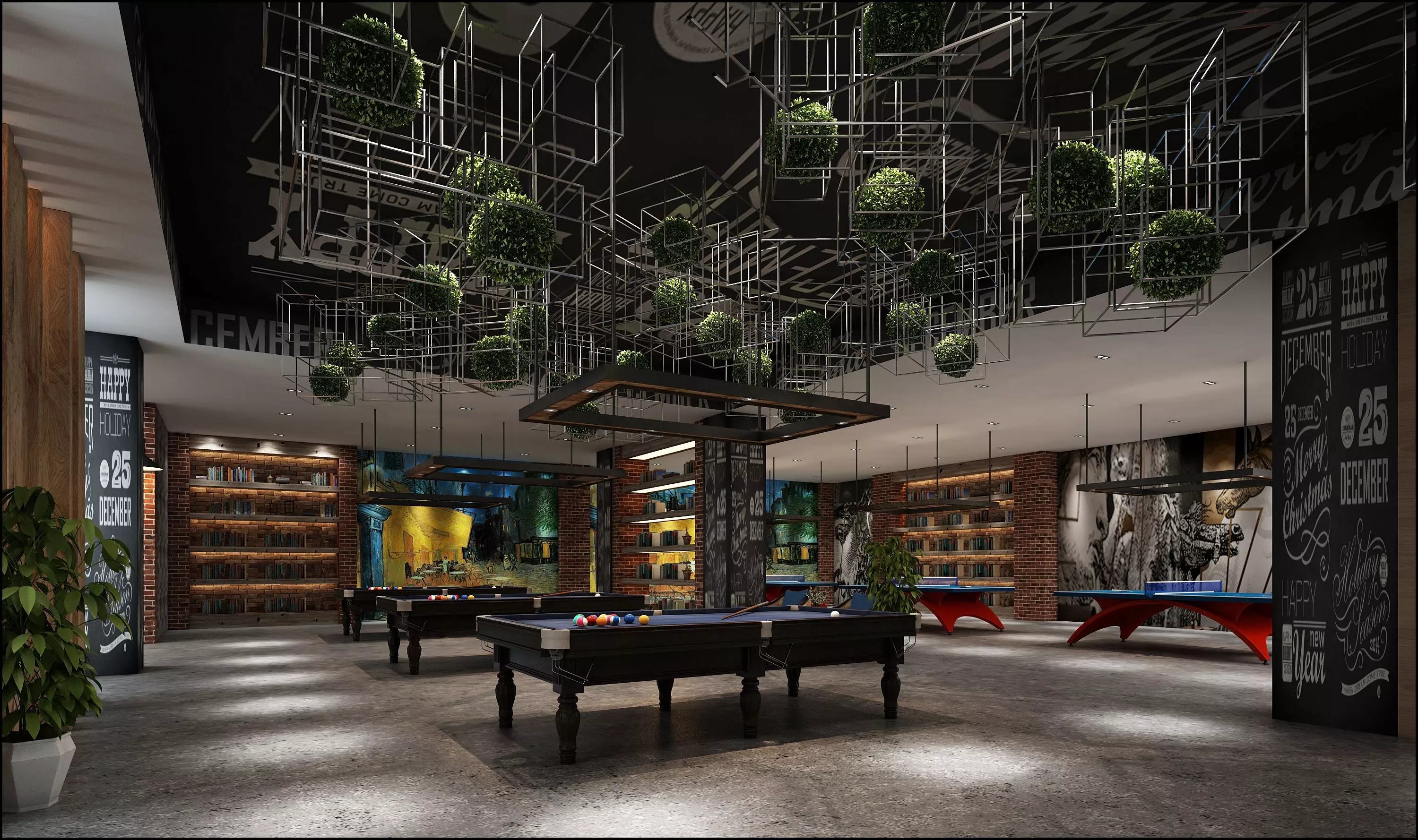 Billiard Room  3D model_0