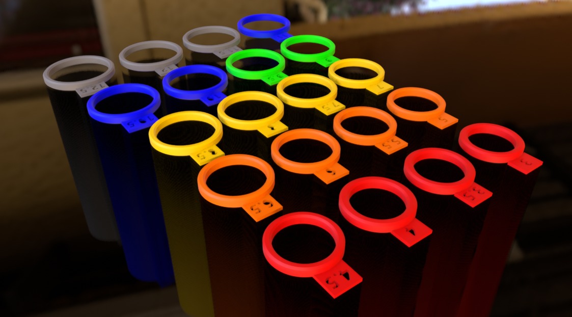 3D Printable Ring Sizing Guide From Size 3 to 12 3D print model_9