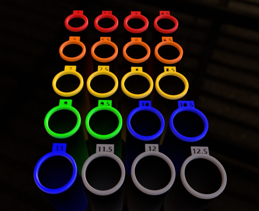3D Printable Ring Sizing Guide From Size 3 to 12 3D print model_8
