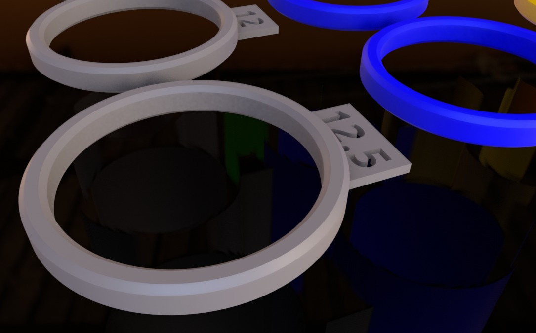 3D Printable Ring Sizing Guide From Size 3 to 12 3D print model_3
