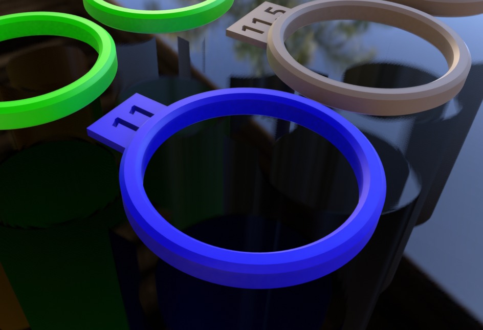 3D Printable Ring Sizing Guide From Size 3 to 12 3D print model_11