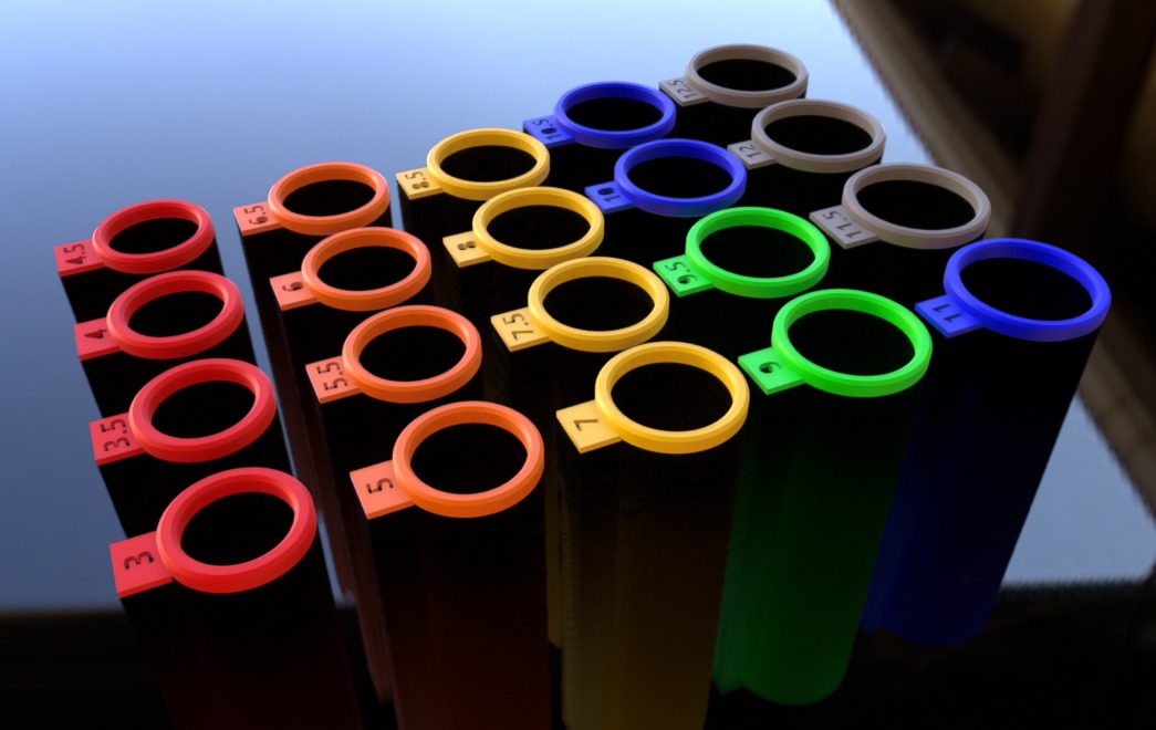 3D Printable Ring Sizing Guide From Size 3 to 12 3D print model_10