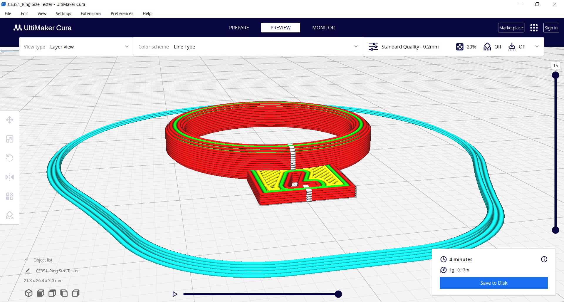 3D Printable Ring Sizing Guide From Size 3 to 12 3D print model_33