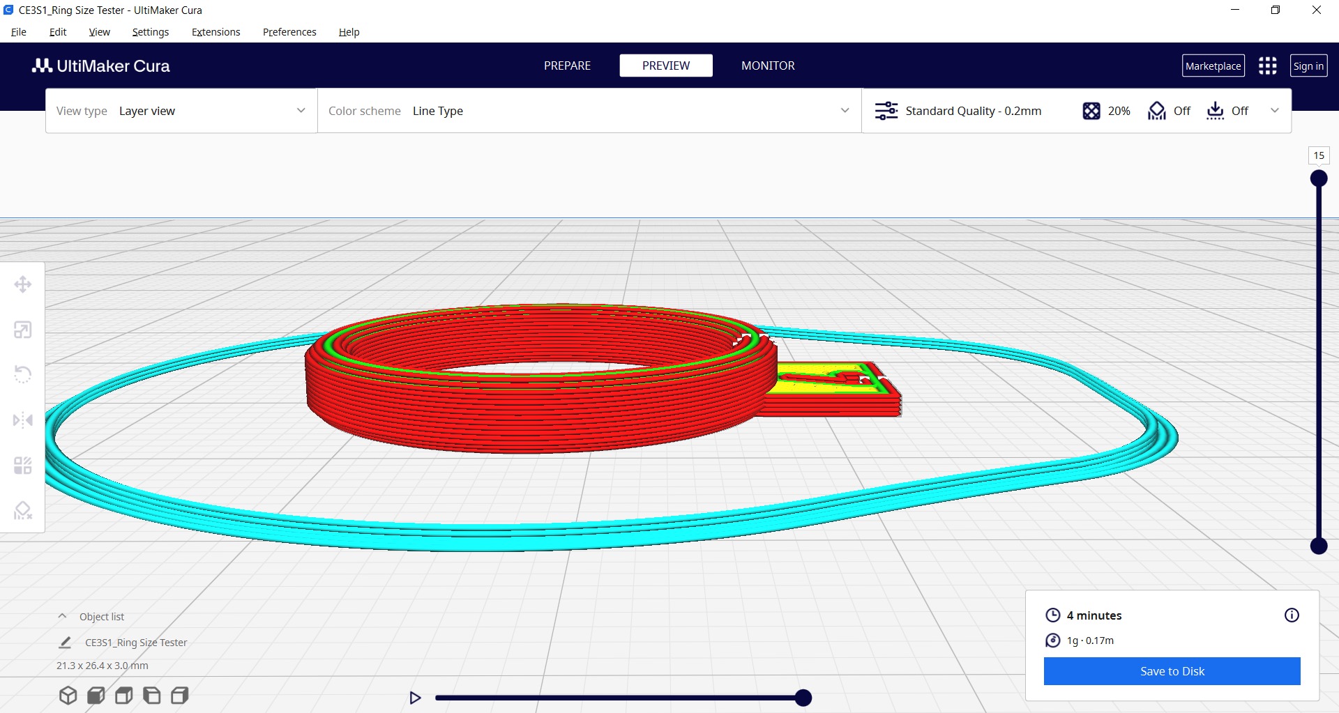 3D Printable Ring Sizing Guide From Size 3 to 12 3D print model_4