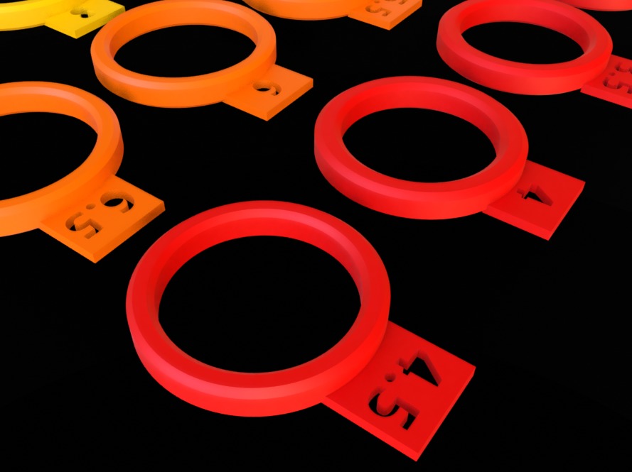 3D Printable Ring Sizing Guide From Size 3 to 12 3D print model_13