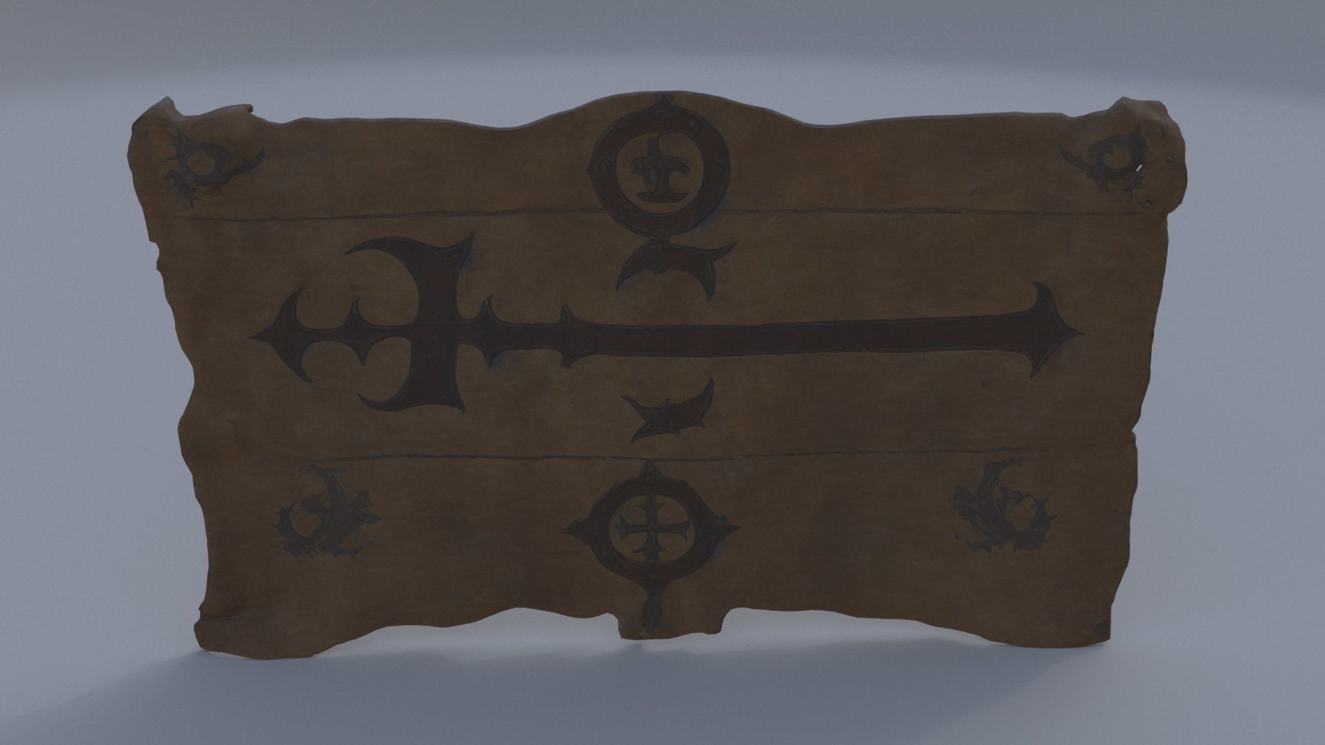 Faded Merchant Guild Charter 3D model_1