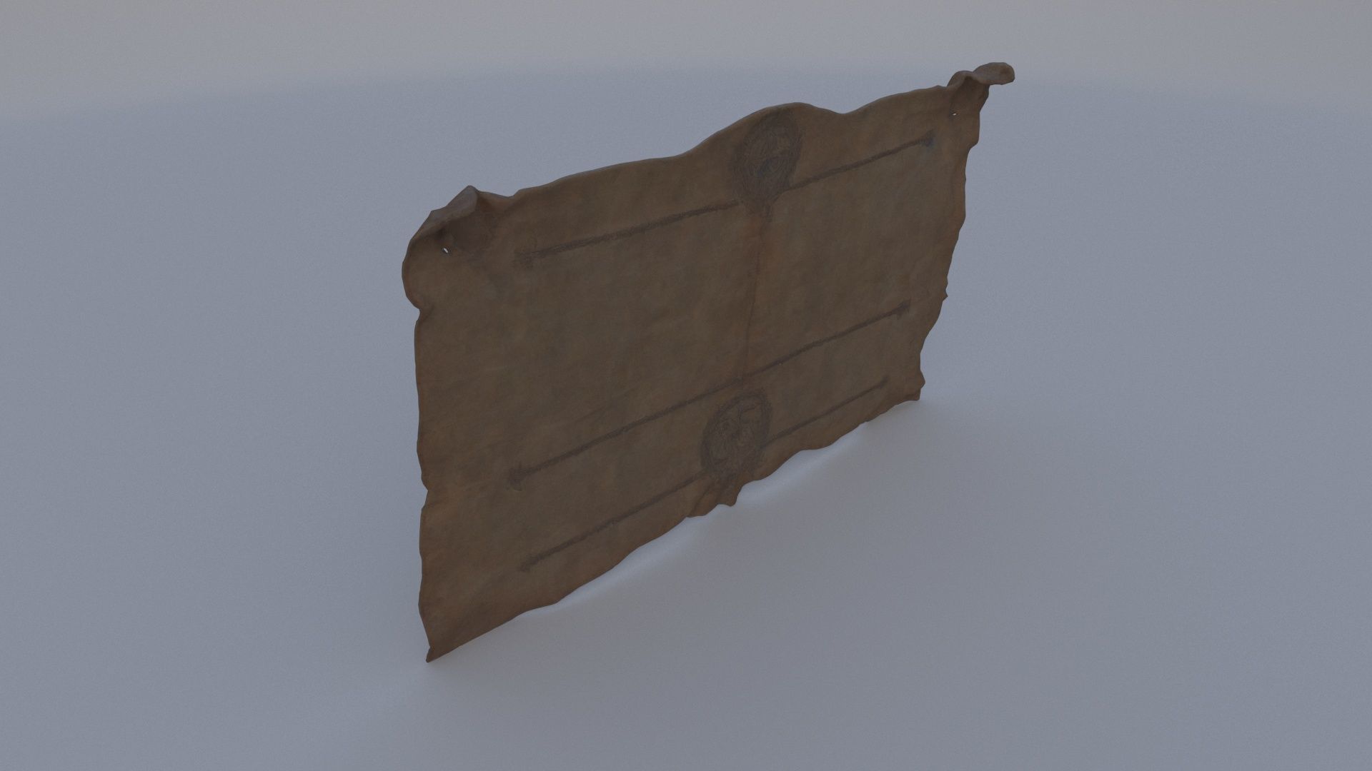 Faded Merchant Guild Charter 3D model_3