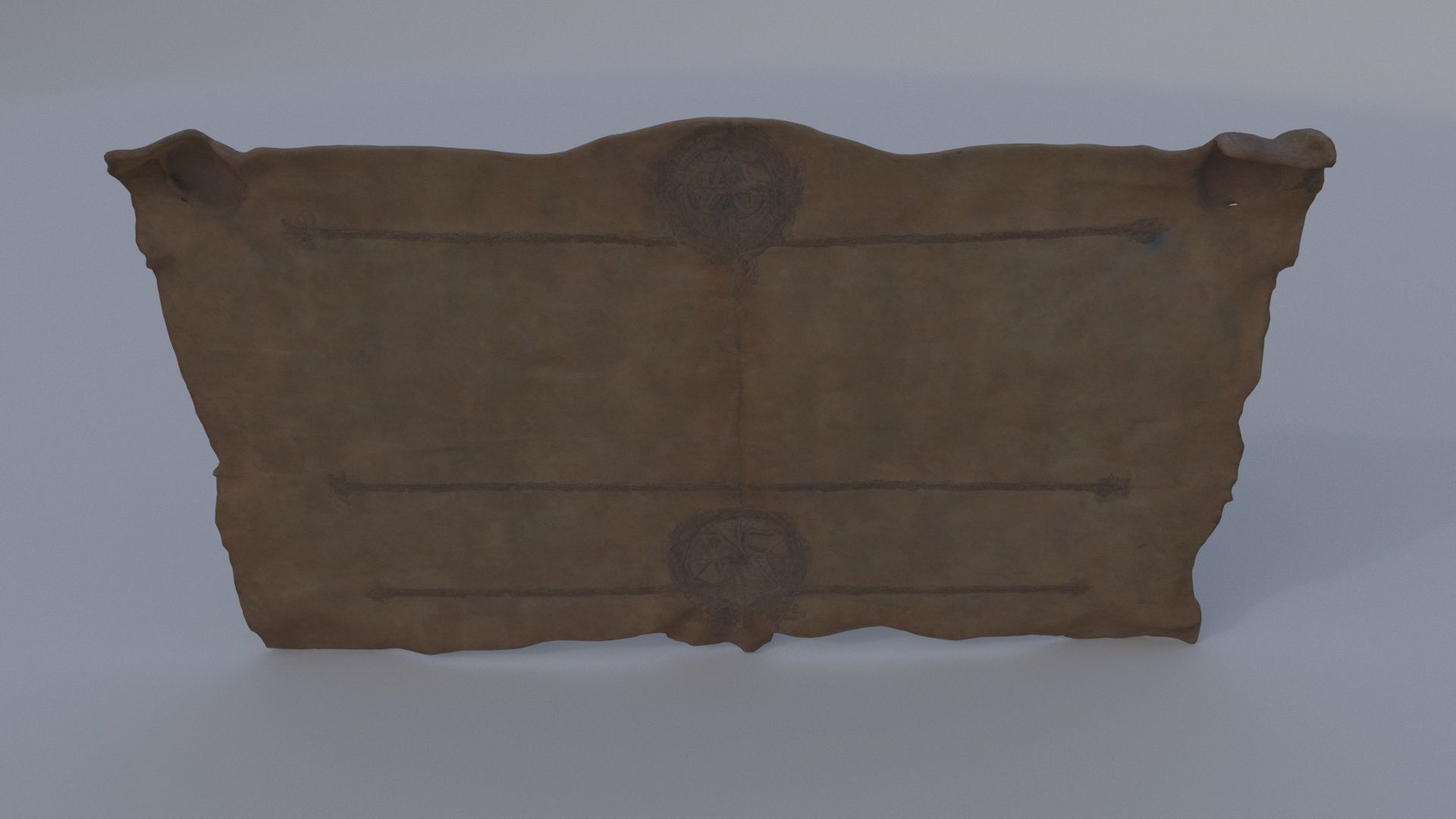Faded Merchant Guild Charter 3D model_4