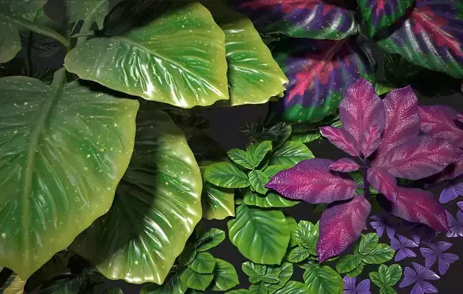 Tropical foliage pack