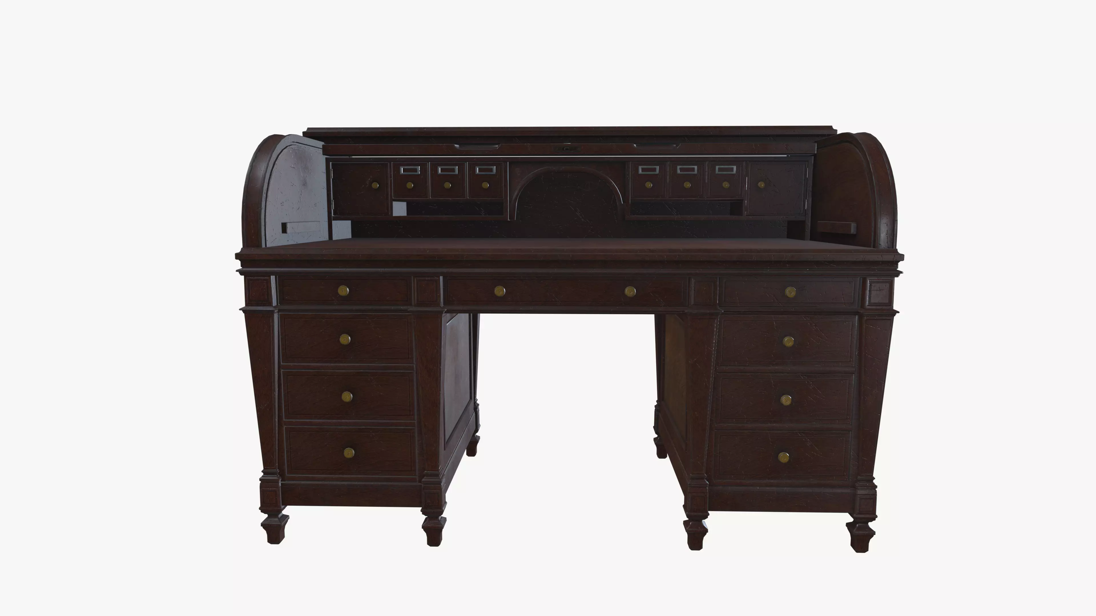 Wooden desk 3D model